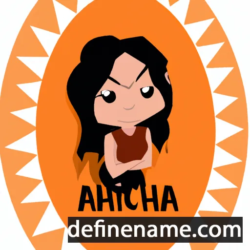 cartoon of the name Archisha