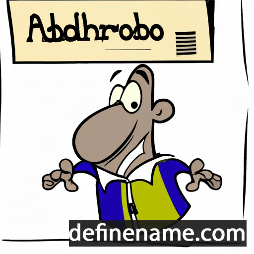 cartoon of the name Archivaldo