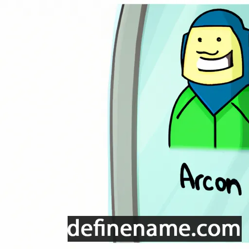 cartoon of the name Arcjom