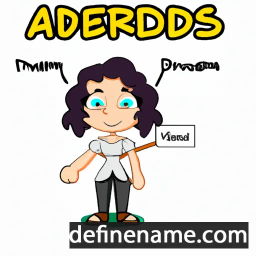 cartoon of the name Ardemis