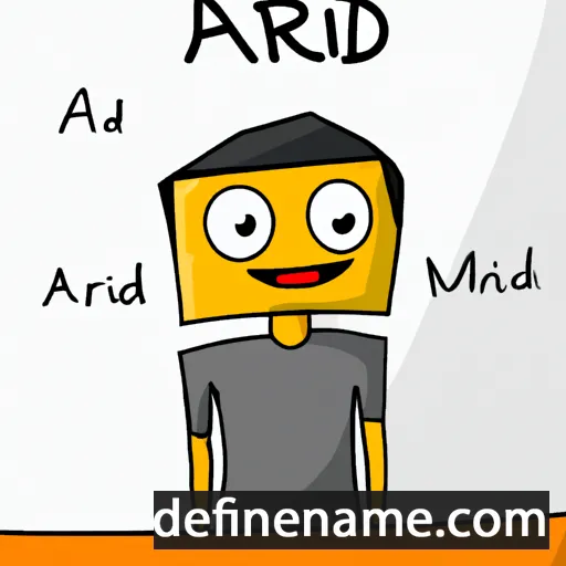 cartoon of the name Ardi