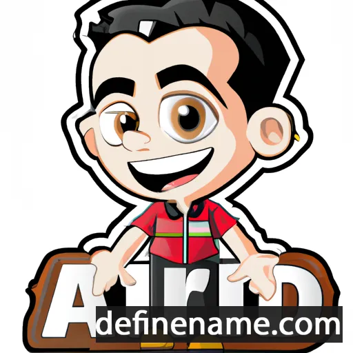 cartoon of the name Ardi