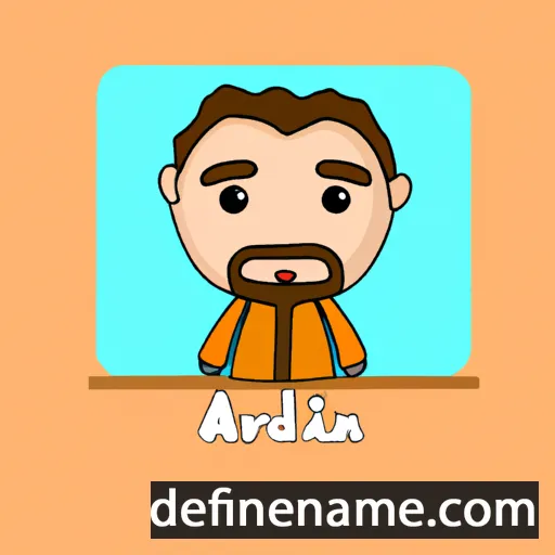 cartoon of the name Ardijan