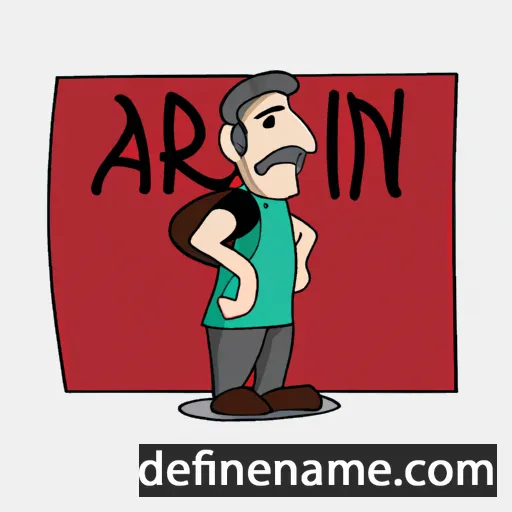 cartoon of the name Ardin