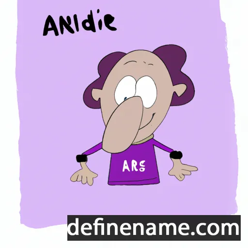 cartoon of the name Ardine