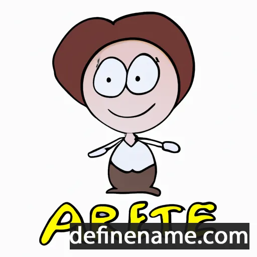 cartoon of the name Arétée