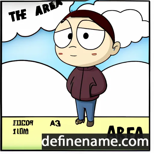 cartoon of the name Area