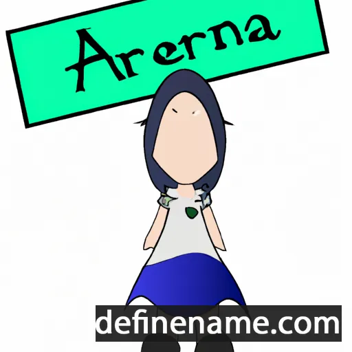 cartoon of the name Areanna