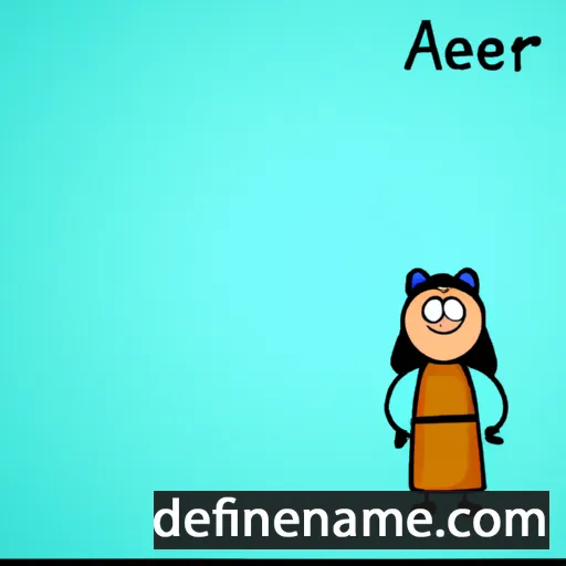 cartoon of the name Areerat