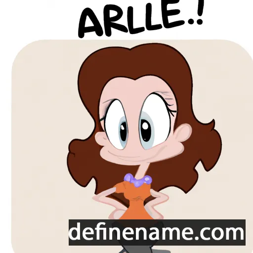 cartoon of the name Arellie