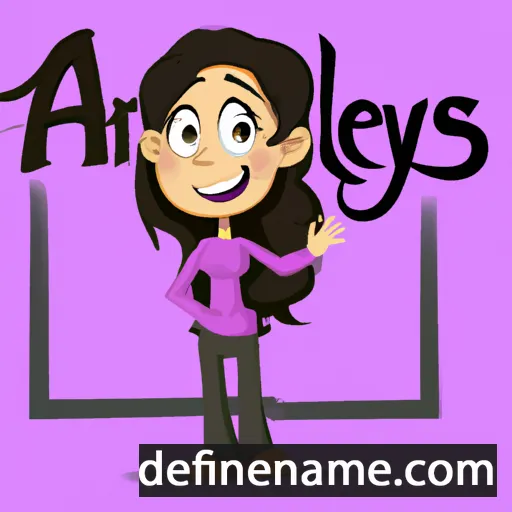 cartoon of the name Arelys