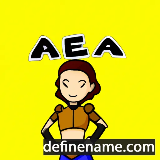 cartoon of the name Arena