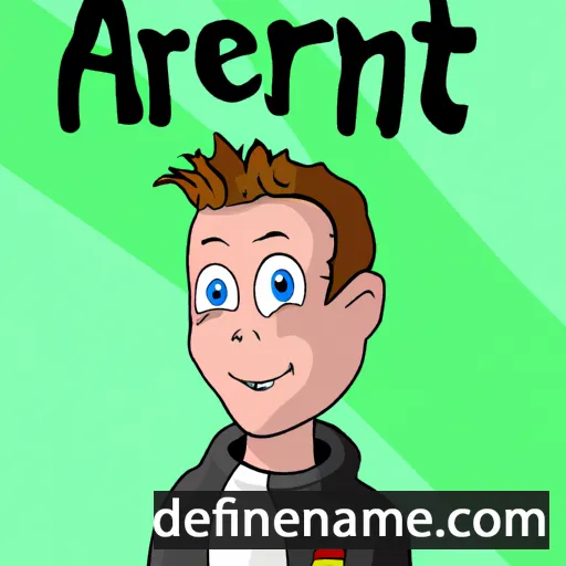 cartoon of the name Arentijn