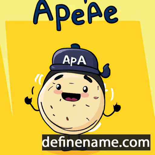 cartoon of the name Arepa