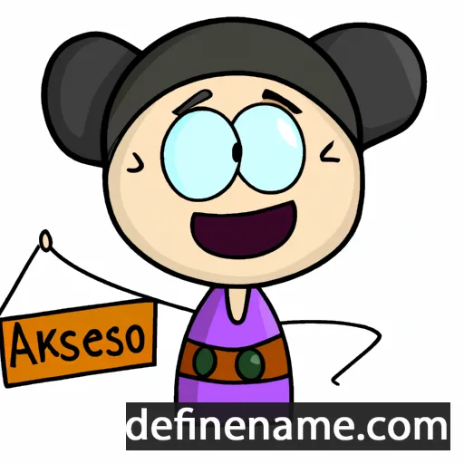 cartoon of the name Areskousa