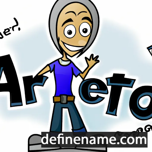 cartoon of the name Areteo