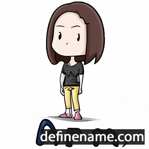 cartoon of the name Areum