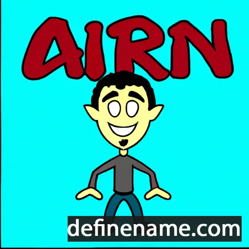 cartoon of the name Arfin