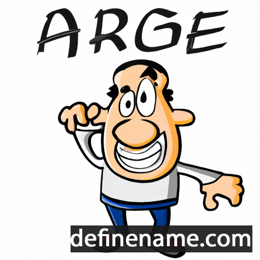 cartoon of the name Argie