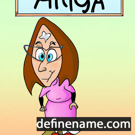 cartoon of the name Argimira