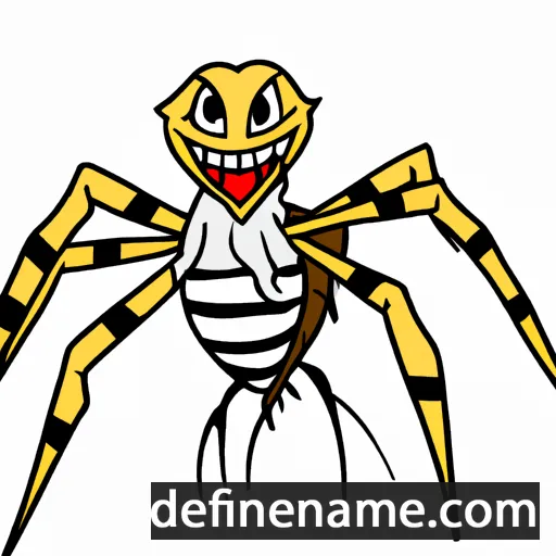 Argiope cartoon