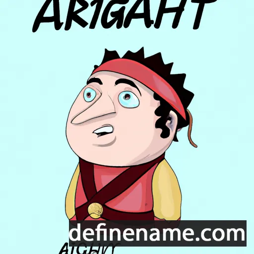 cartoon of the name Argisht