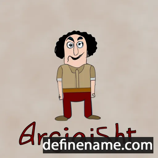 cartoon of the name Argishti