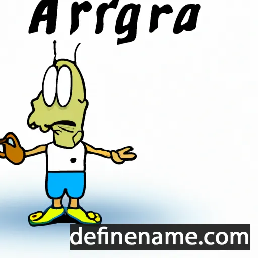 cartoon of the name Argota