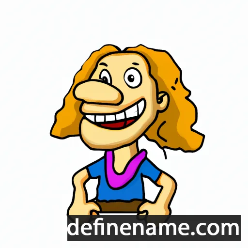 cartoon of the name Arĥimedo