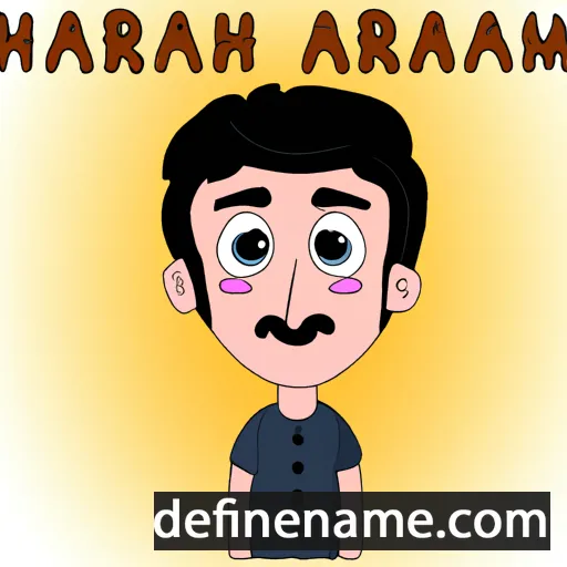 cartoon of the name Arham