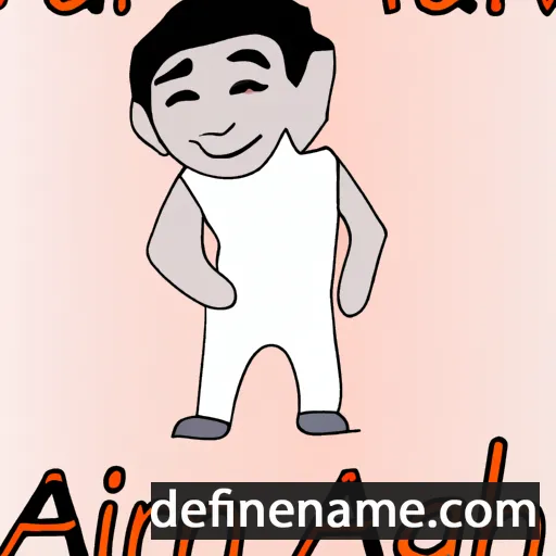 cartoon of the name Arhan