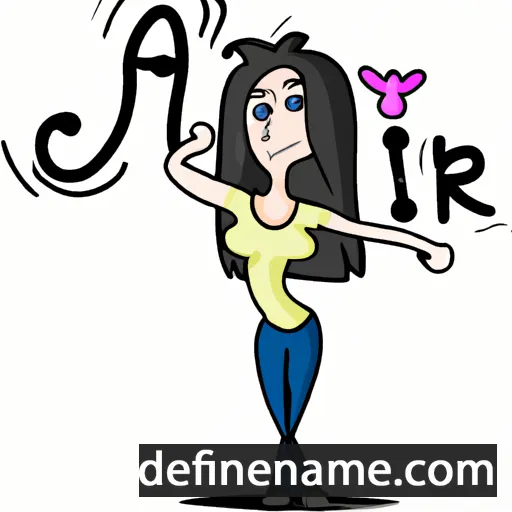 cartoon of the name Ari