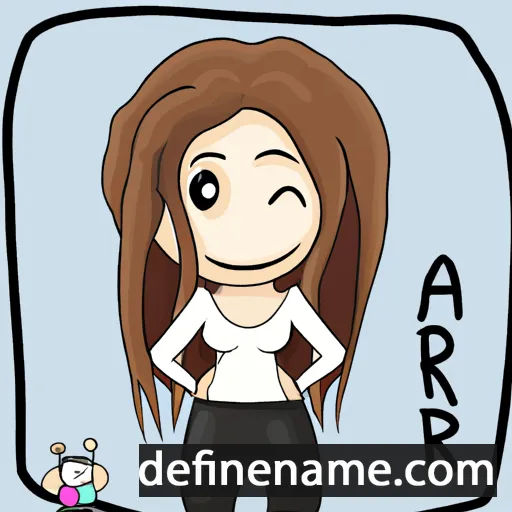 cartoon of the name Ari