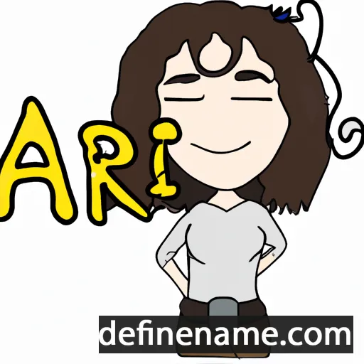 cartoon of the name Ari