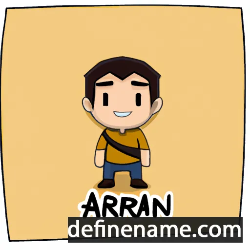 cartoon of the name Ariaan