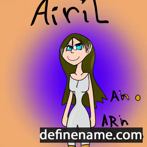 cartoon of the name Ariaen