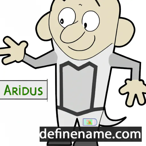 cartoon of the name Arialdus