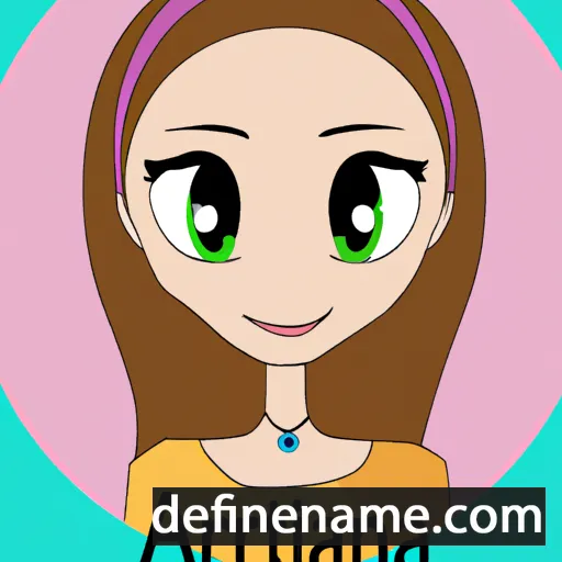 cartoon of the name Ariana