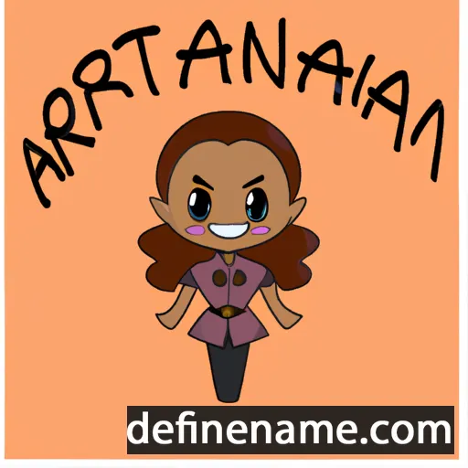 cartoon of the name Arianah