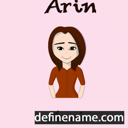 cartoon of the name Ariann