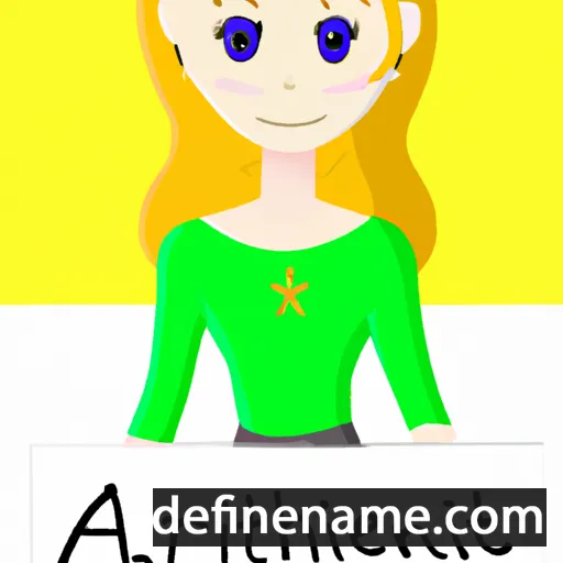 cartoon of the name Arianthe