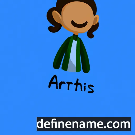 cartoon of the name Arianthi