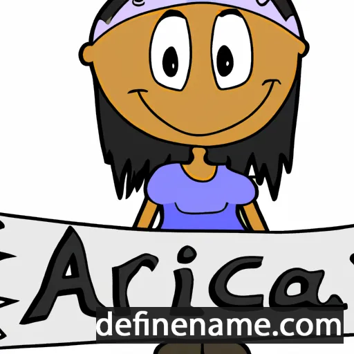 cartoon of the name Arica