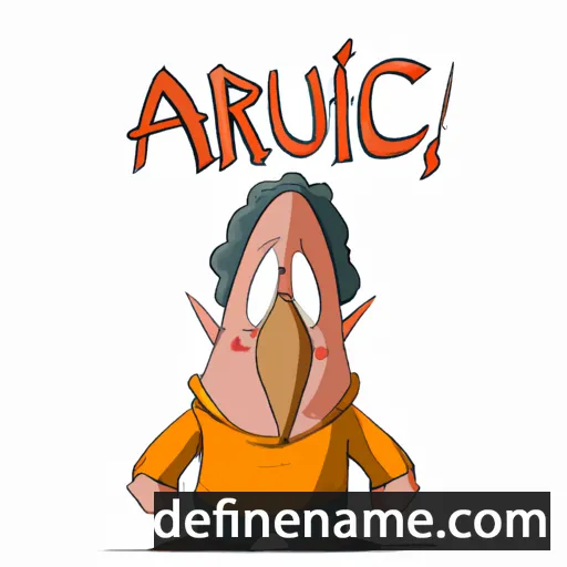 cartoon of the name Aricu