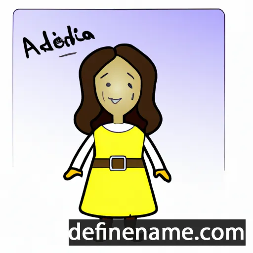 cartoon of the name Aridela