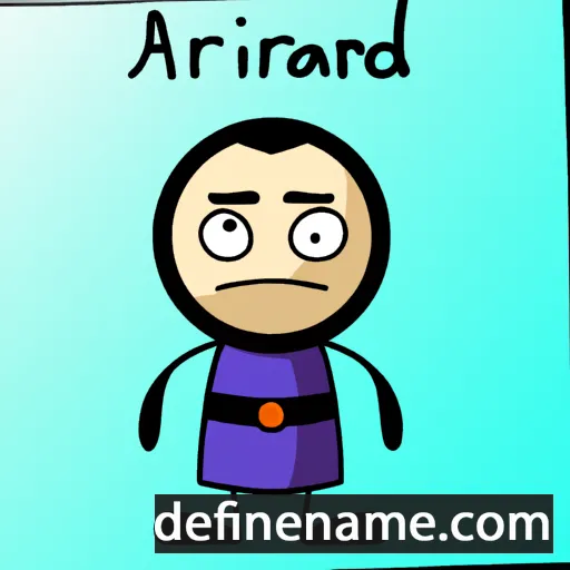 cartoon of the name Aridian