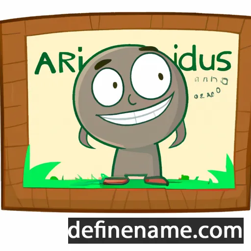 cartoon of the name Aridius