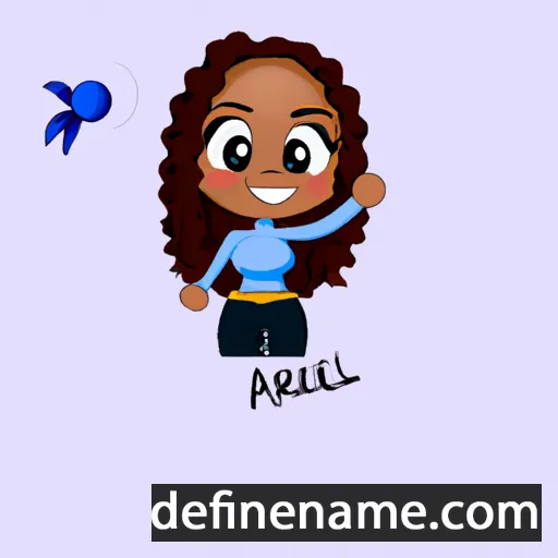 cartoon of the name Ariéla