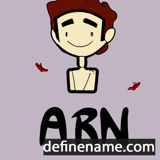 cartoon of the name Ariën