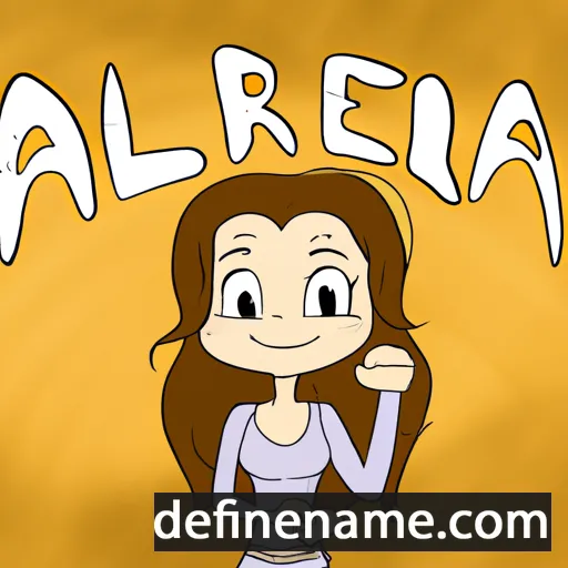 cartoon of the name Ariela